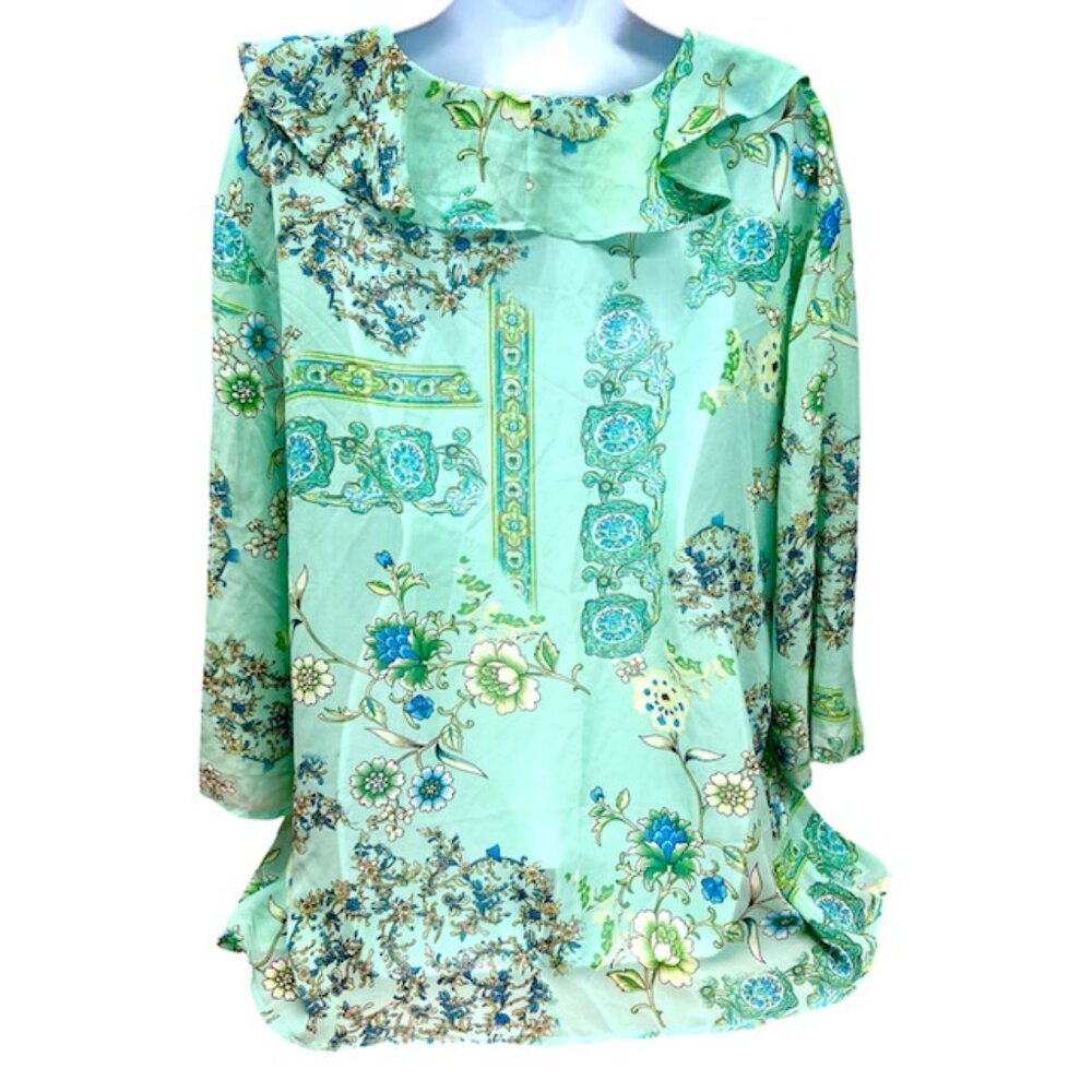 4 Blouses Size  22/24:  Lane Bryant-Avenue-Alyn Paige  Flora Long Sleeve(#55 - Picture 10 of 15